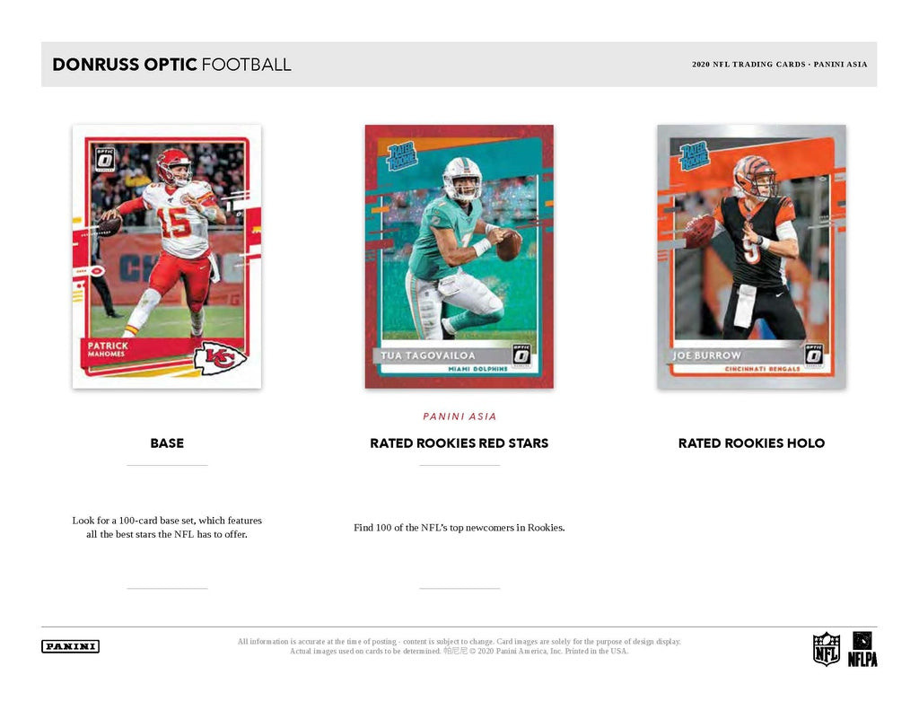 2022 Panini Donruss Optic Football Asia Tmall Box