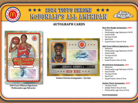 2024 Topps Chrome McDonald's All American Basketball Hobby Box