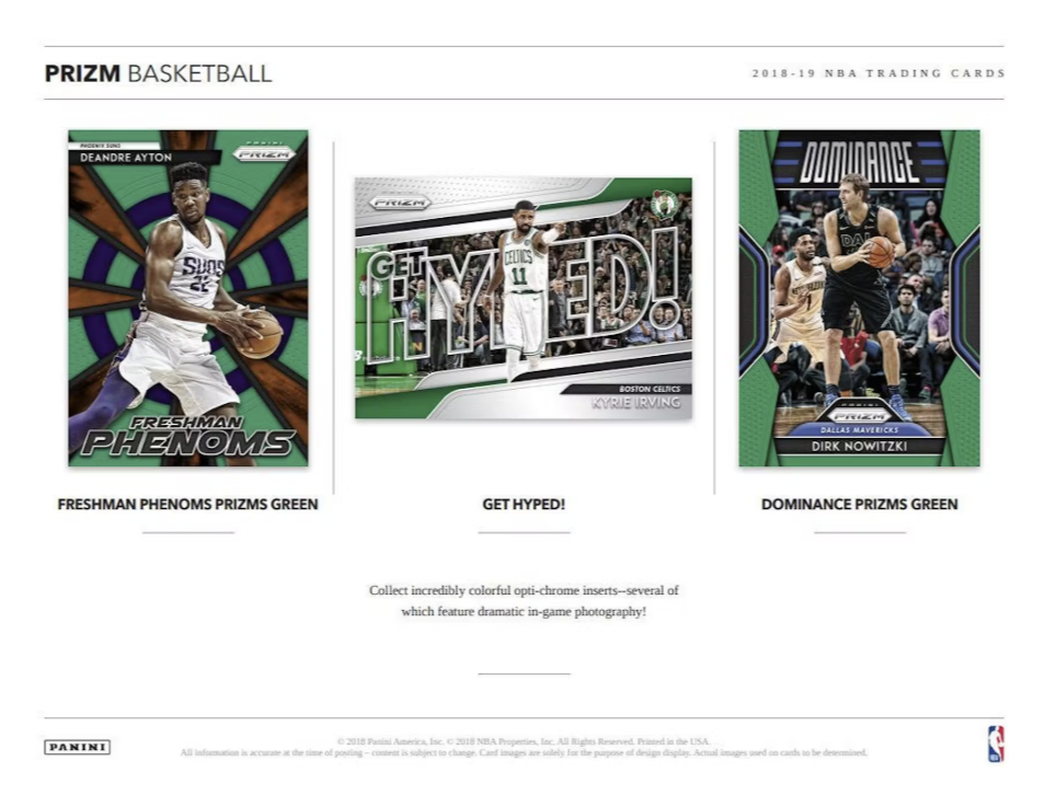 2018-19 Panini Prizm Basketball Multi Cello Box