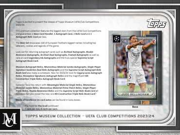 2023-24 Topps Museum Collection UEFA Champions League