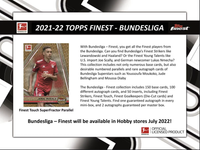 2021-22 Topps Finest Bundesliga Soccer Hobby Box