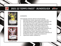 2021-22 Topps Finest Bundesliga Soccer Hobby Box