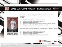 2021-22 Topps Finest Bundesliga Soccer Hobby Box