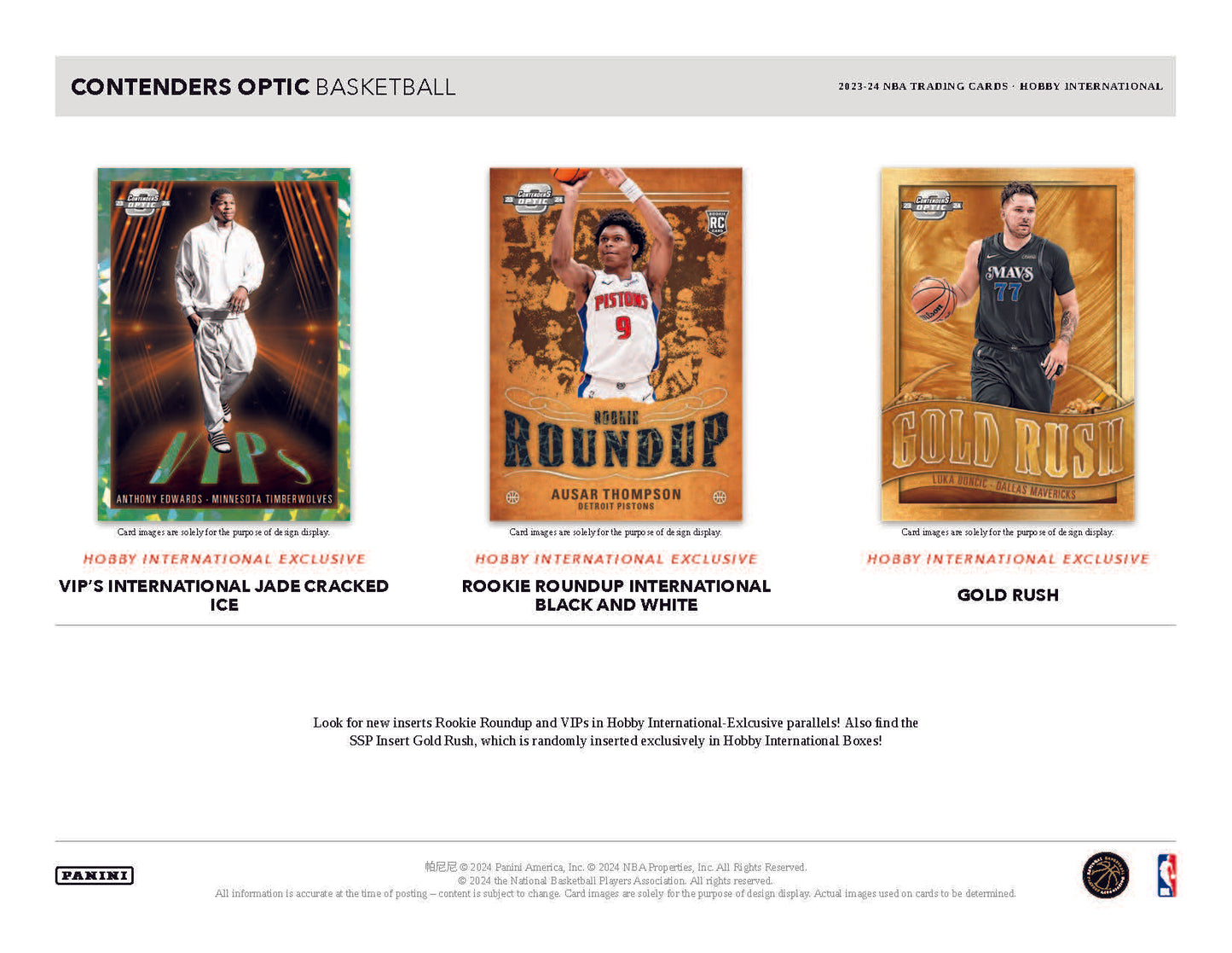 2023-24 Contenders Optic Basketball International Hobby Box