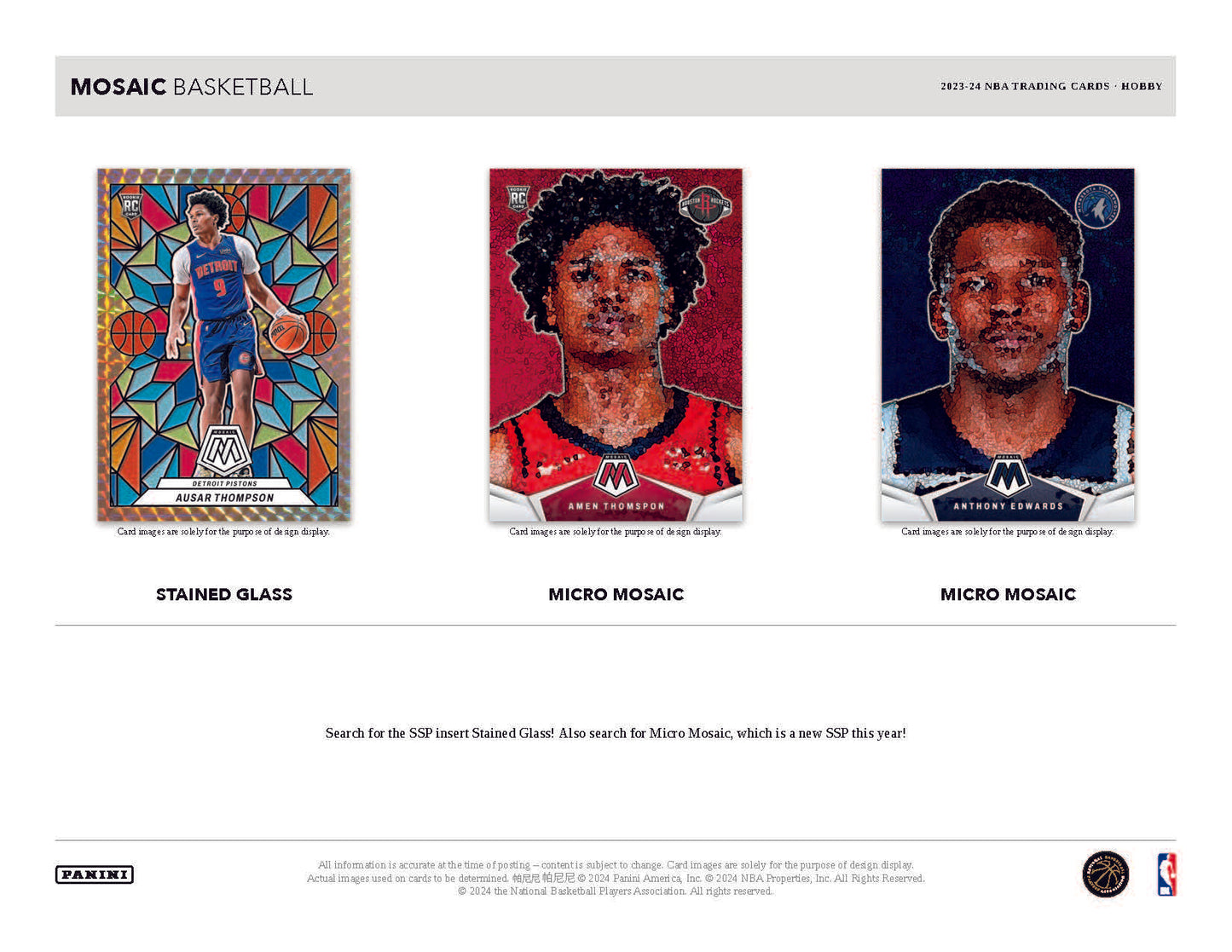 2023-24 Panini Mosaic Basketball Hobby Box