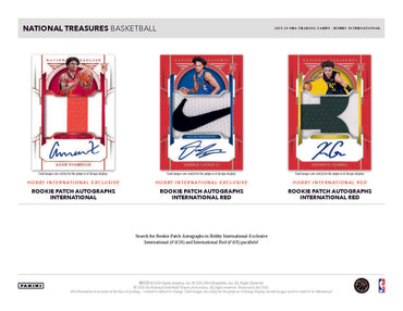 2023-24 Panini National Treasures Basketball International Hobby Box (Presell)