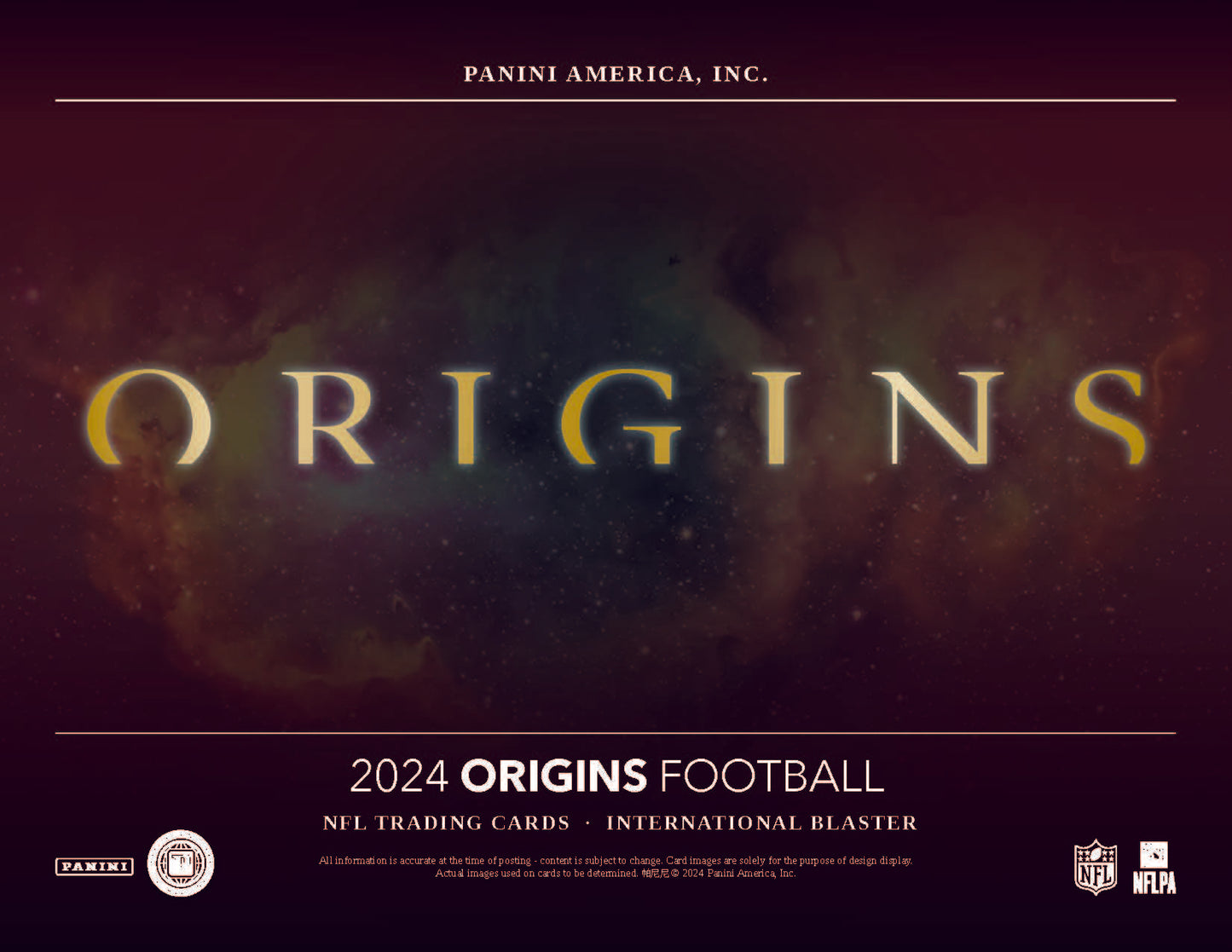 2024 Panini Origins Football International Blaster Box