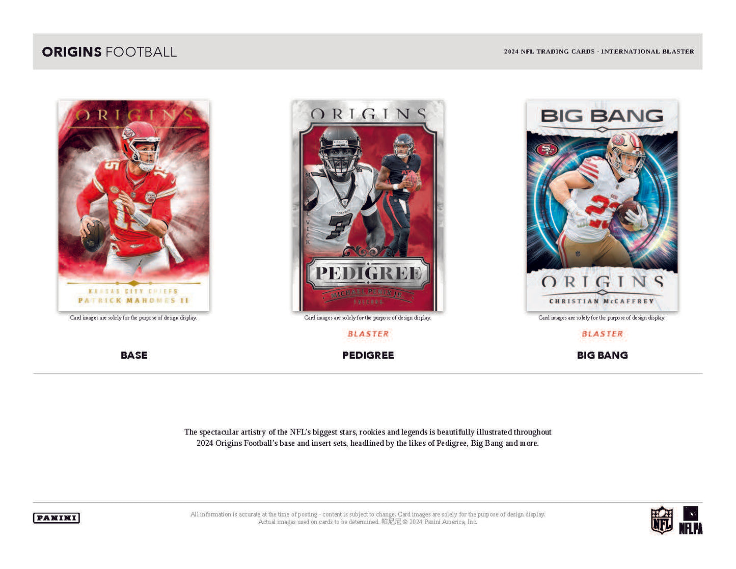 2024 Panini Origins Football International Blaster Box