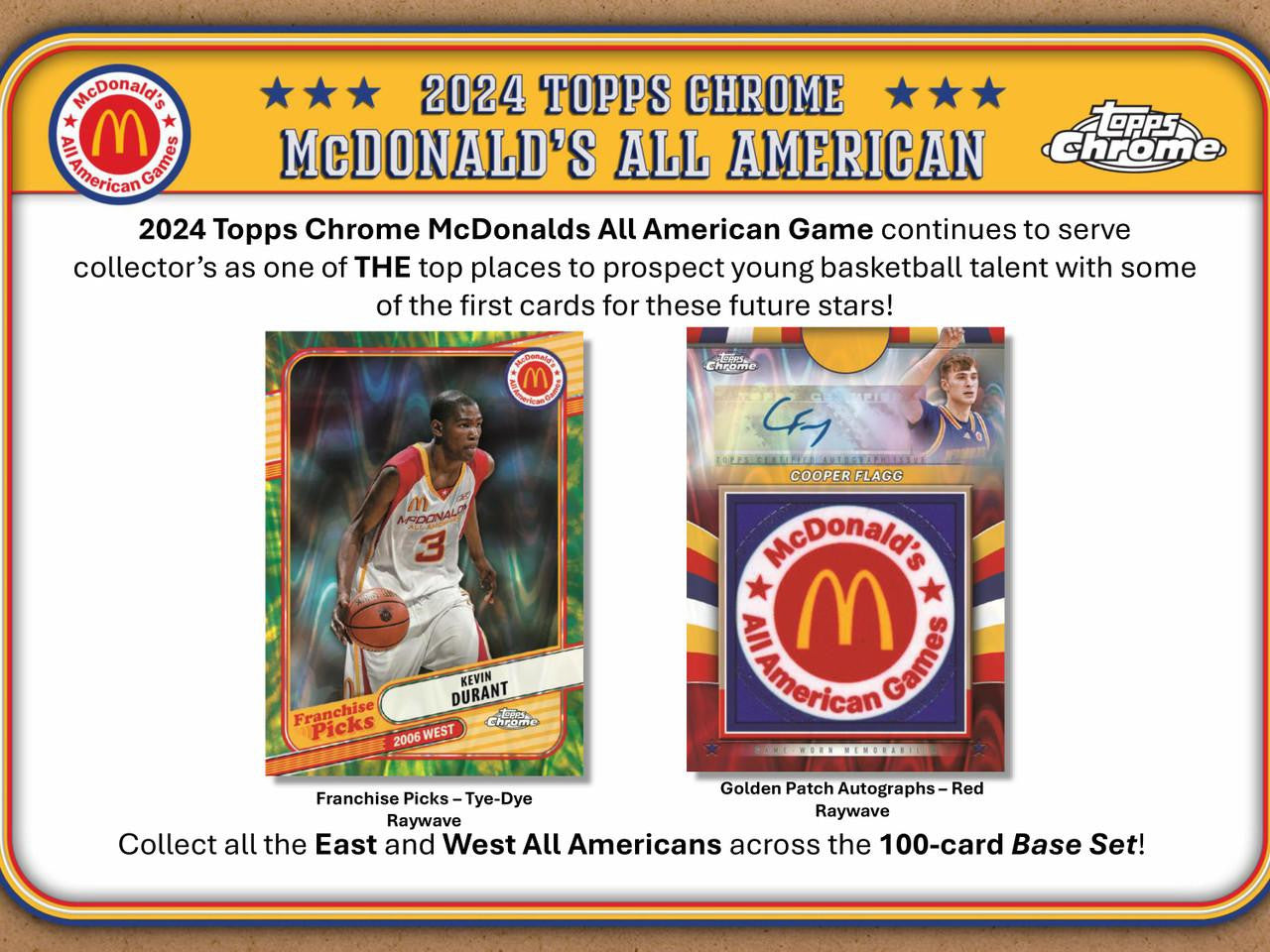 2024 Topps Chrome McDonald's All American Basketball Mega Box