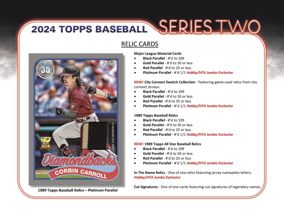 2024 Topps Series 2 Baseball Jumbo Box