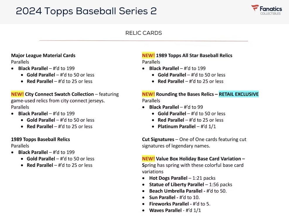 2024 Topps Series 2 Baseball Value Box