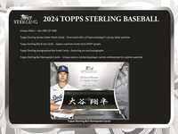 2024 Topps Sterling Baseball Hobby