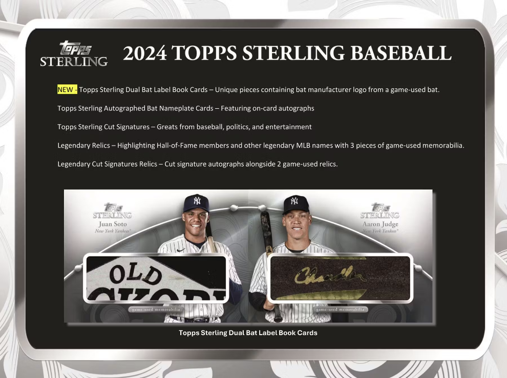 2024 Topps Sterling Baseball Hobby