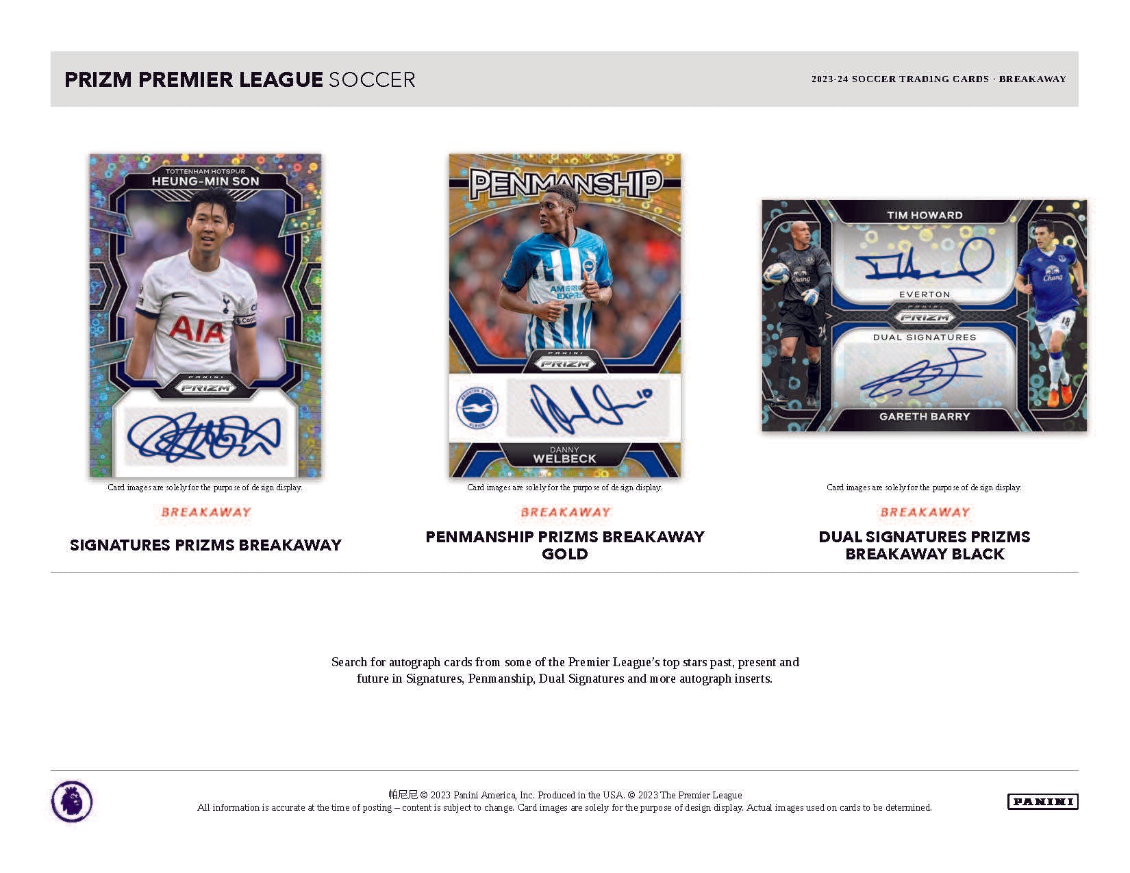 2023-24 Panini Prizm Premier League EPL Soccer Breakaway – Sports Card Hong  Kong Store