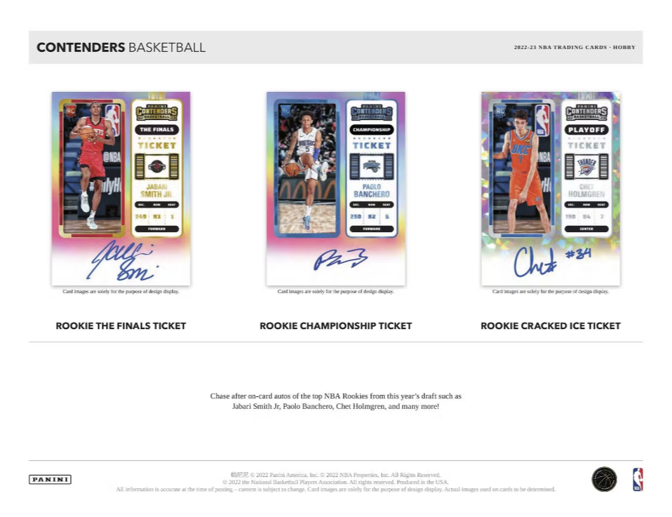 2022-23 Panini Contenders Basketball Hobby Box