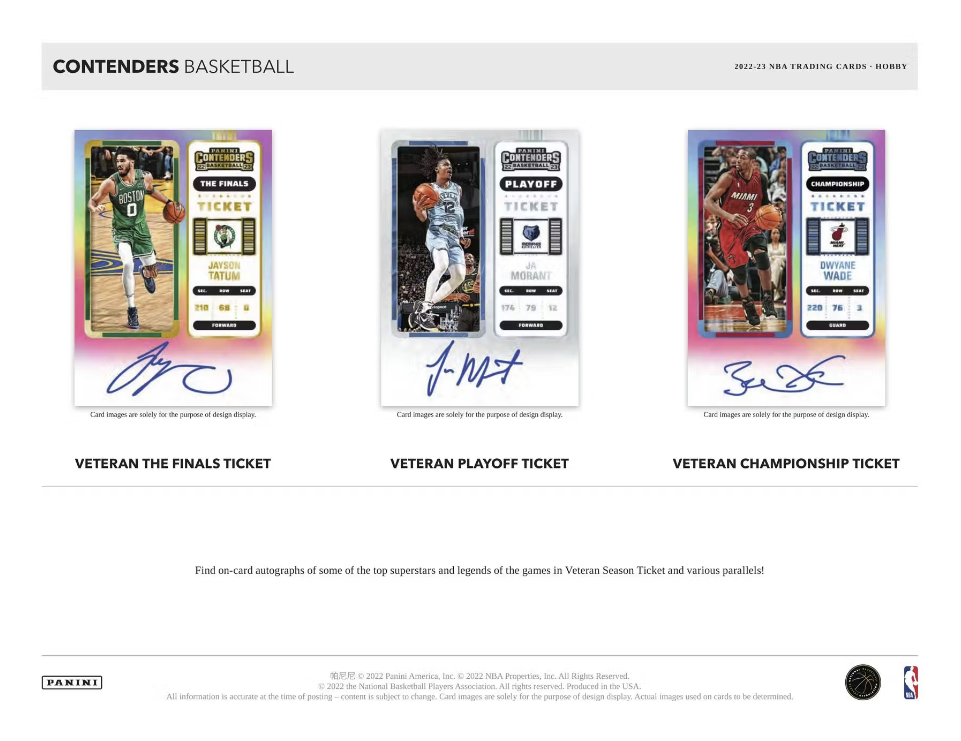 2022-23 Panini Contenders Basketball Hobby Box