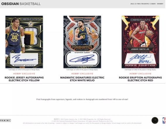 2022-23 Panini Obsidian Basketball Hobby Box