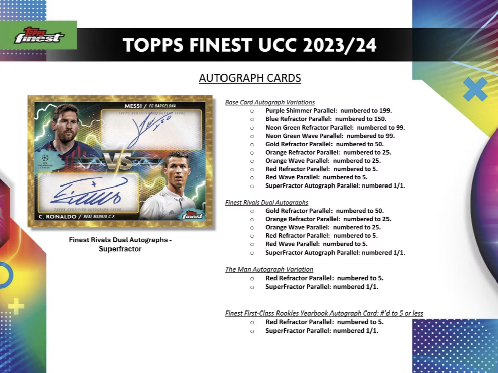 2023-24 Topps UEFA Club Competitions Finest Soccer Hobby