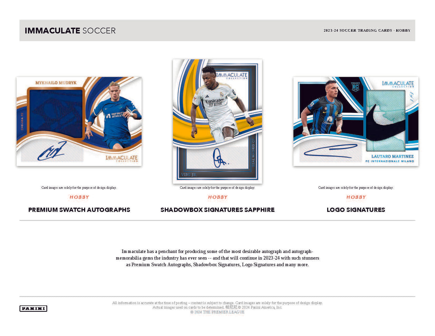 2023-24 Panini Immaculate Soccer Hobby Box