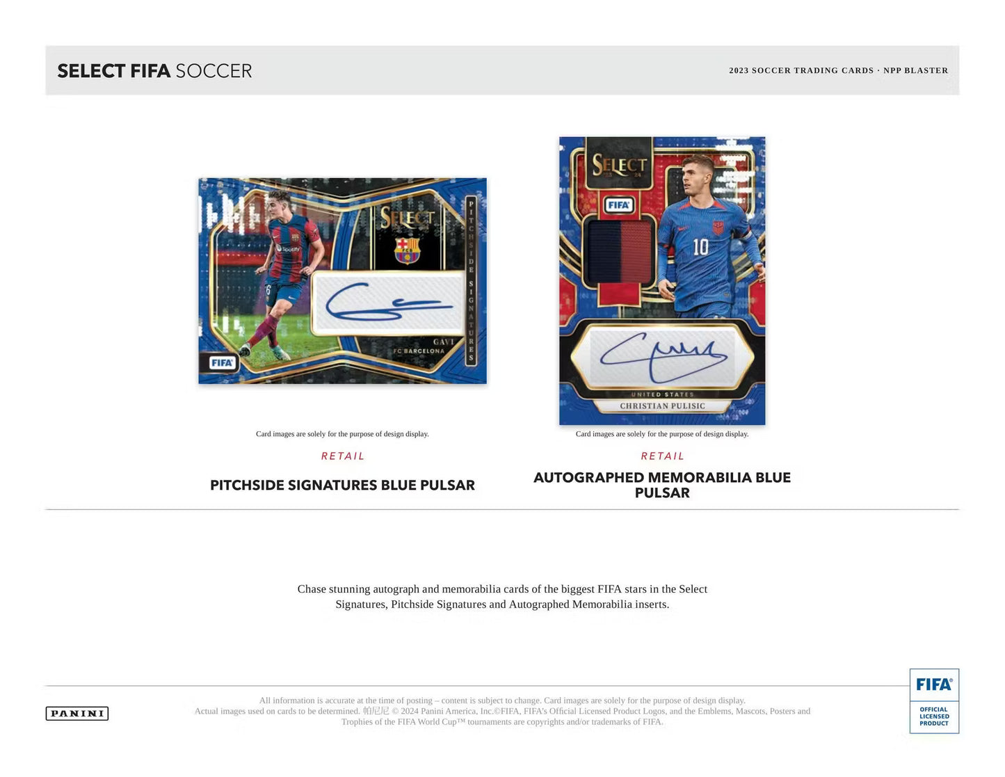 2023-24 Panini Select FIFA Soccer Blaster Box