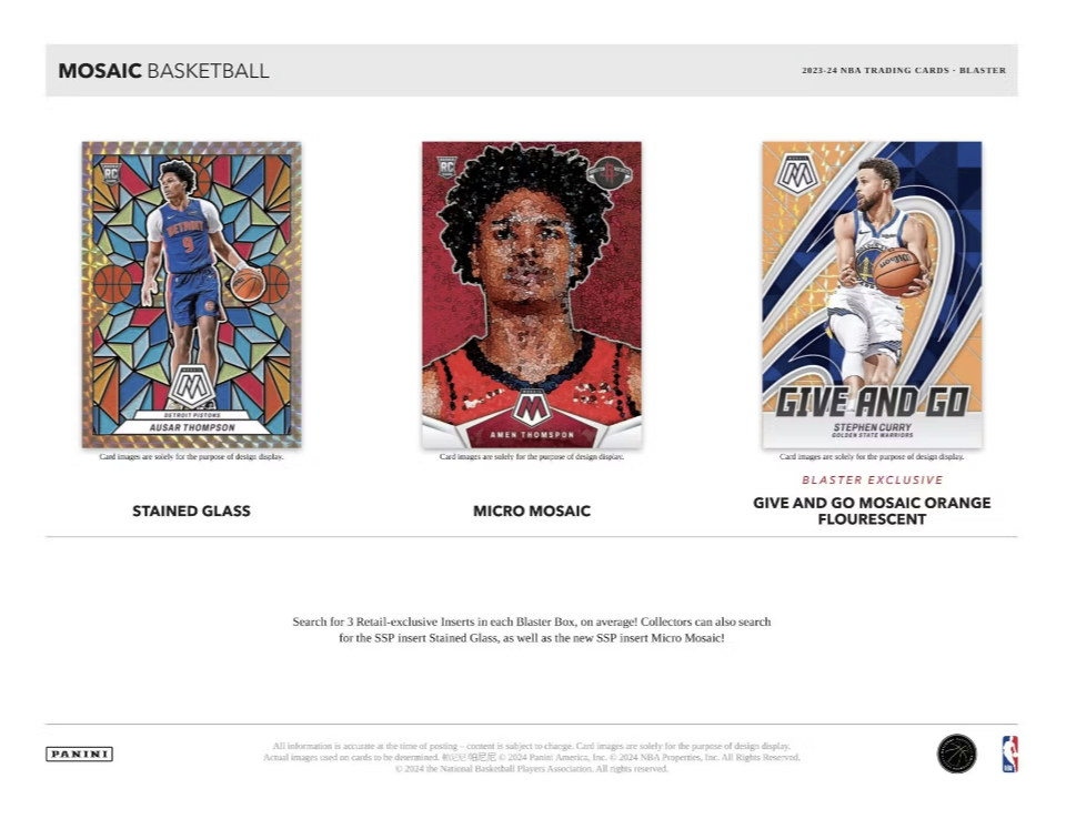 2023-24 Panini Mosaic Basketball Blaster Box