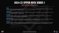 2024-25 Upper Deck Series 1 Hockey Hobby Box