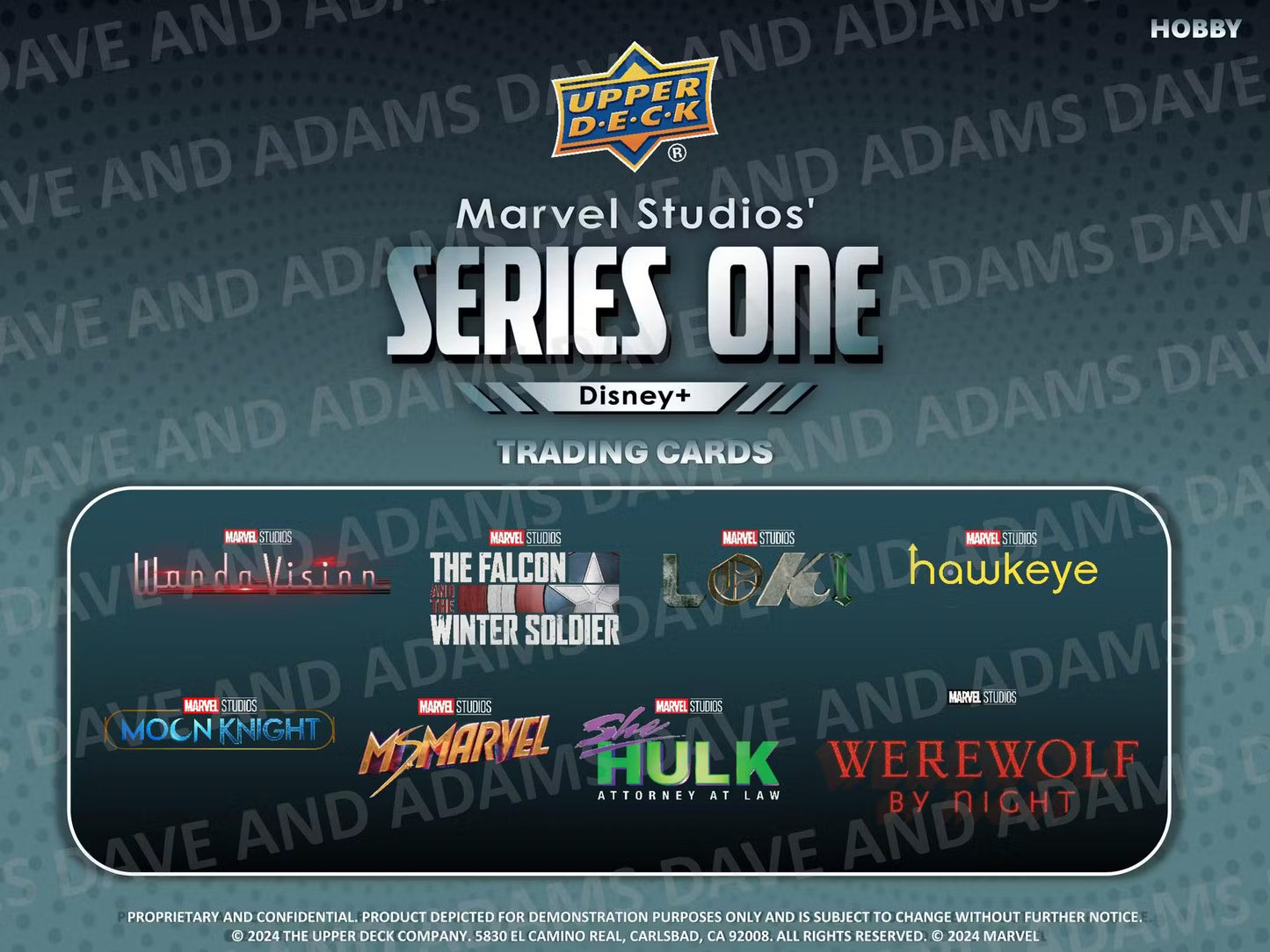 2024 Upper Deck Marvel Studios Disney+ Series 1 Hobby Box