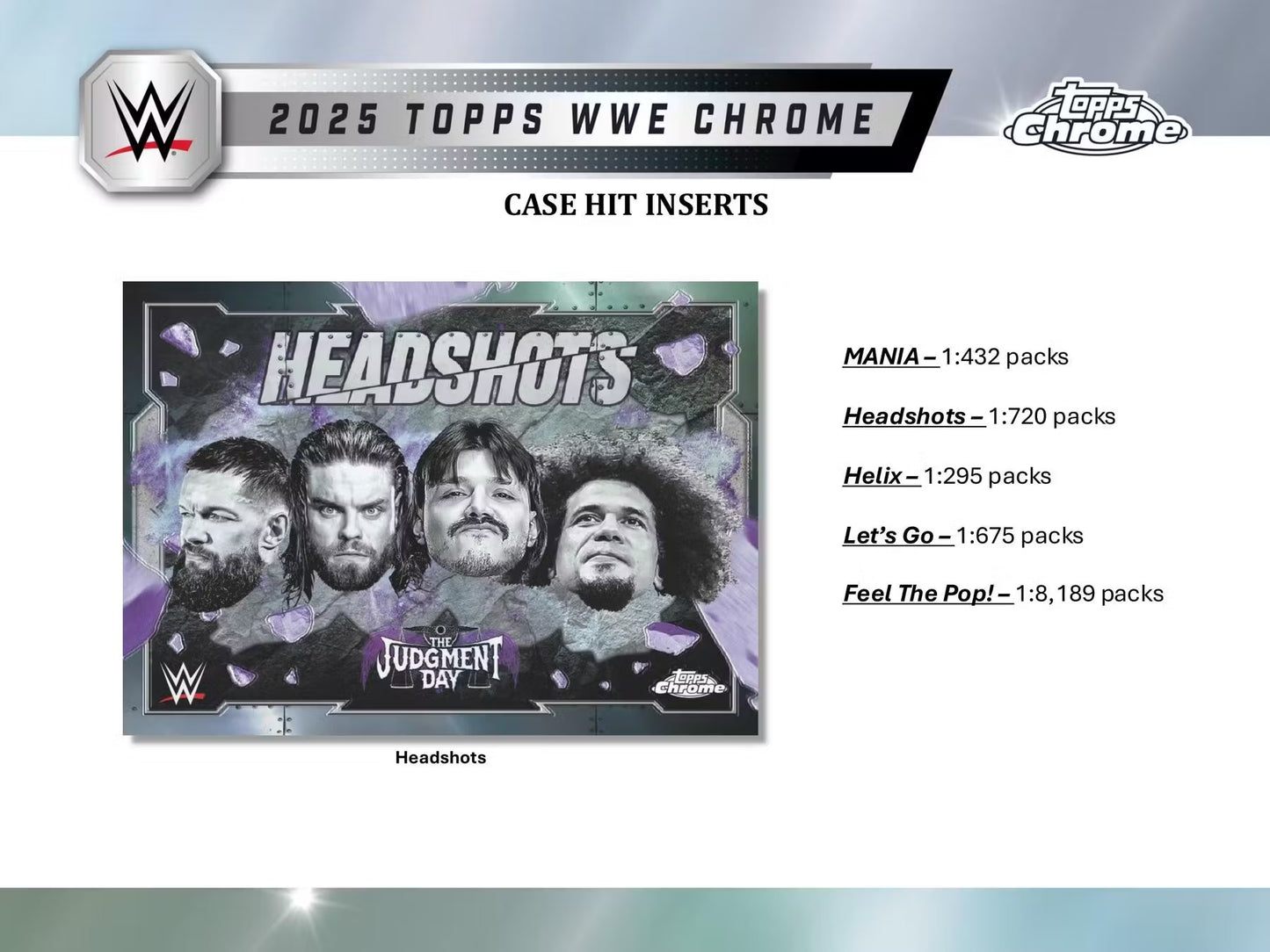 2025 Topps Chrome WWE Wrestling Hobby Box