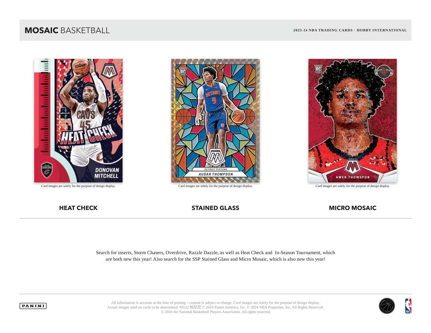 2023-24 Panini Mosaic Basketball International Box