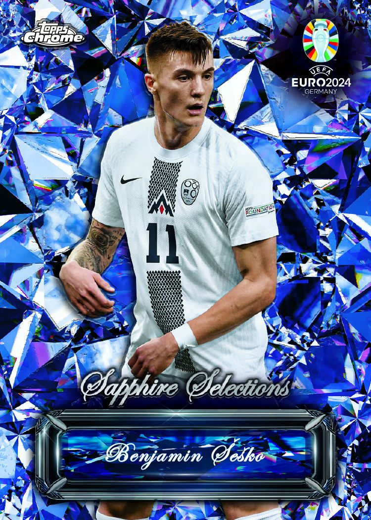 2024 Topps Chrome UEFA EURO Sapphire Box