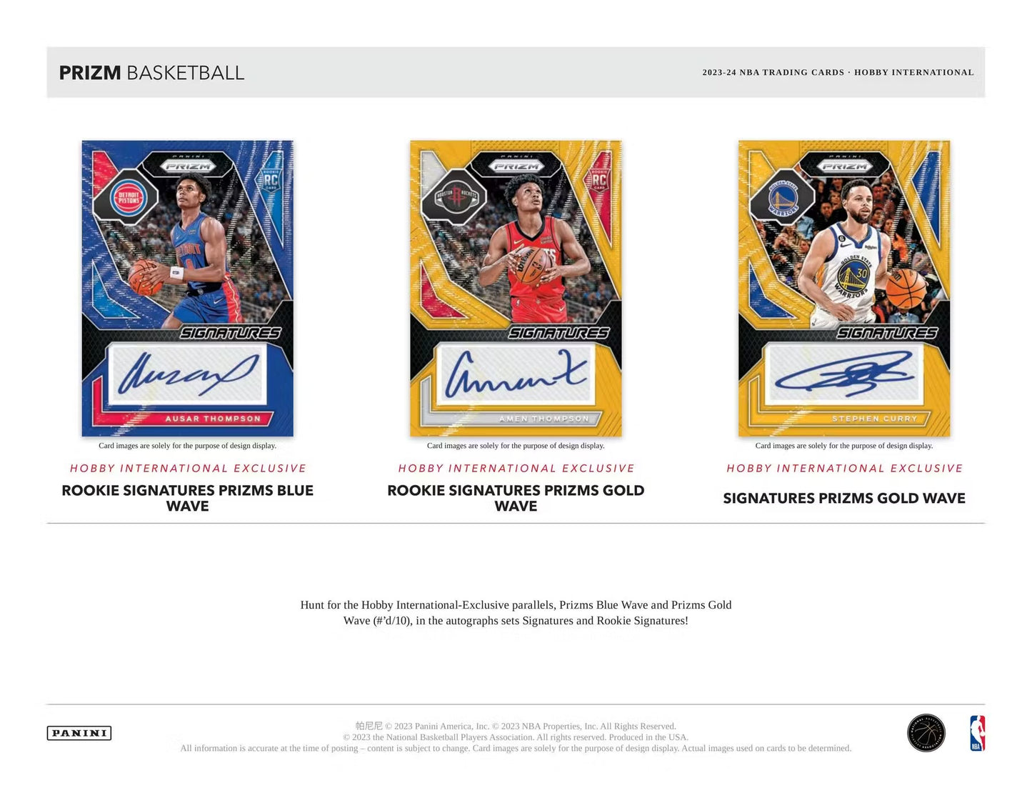 2023-24 Panini Prizm Basketball International Hobby Box