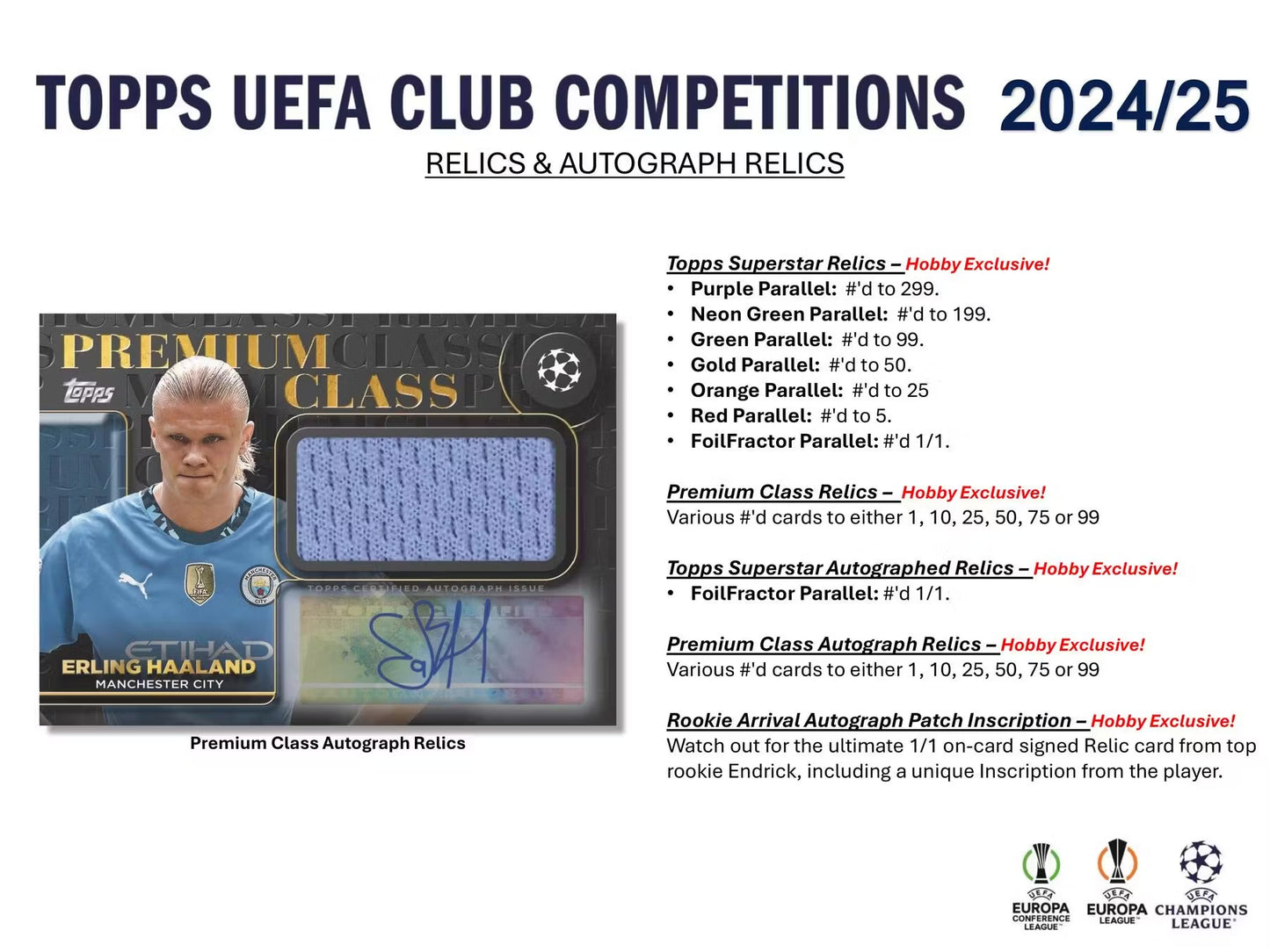 2024-25 Topps UEFA Club Competitions Soccer Hobby Box