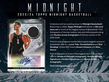 2023-24 Topps Midnight Basketball Hobby Box