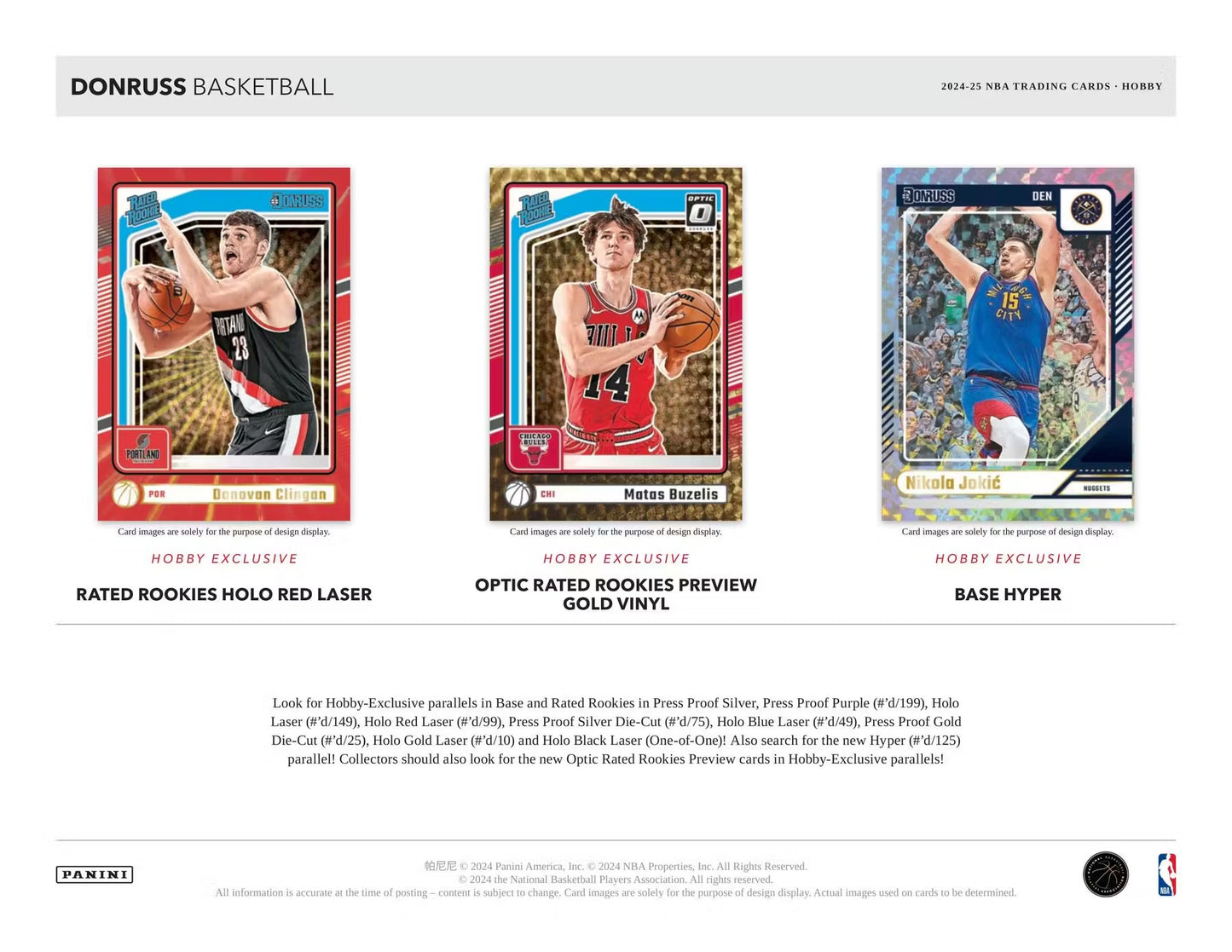 2024-25 Panini Donruss Basketball Hobby Box