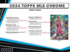 2024 Topps MLS Major League Soccer Chrome Hobby Box