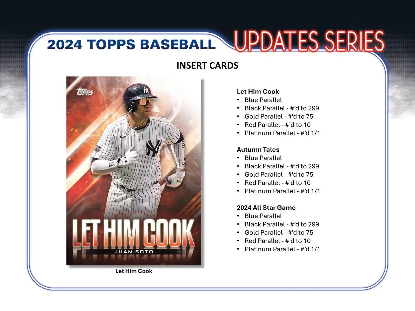 2024 Topps Update Series Baseball Hobby Box