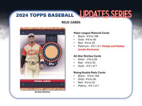 2024 Topps Update Series Baseball Hobby Jumbo Box